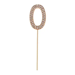 Great Pretenders Rhinestone Number Cake Topper