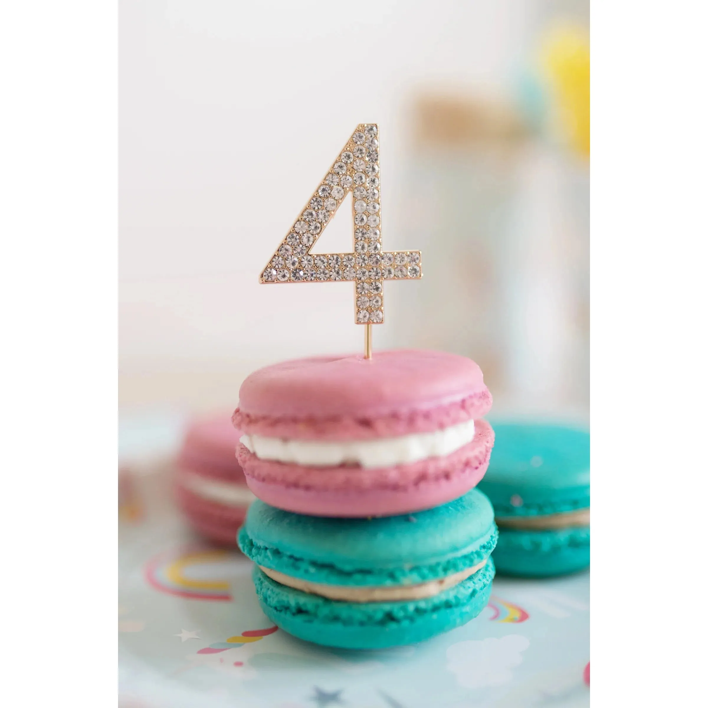 Great Pretenders Rhinestone Number Cake Topper