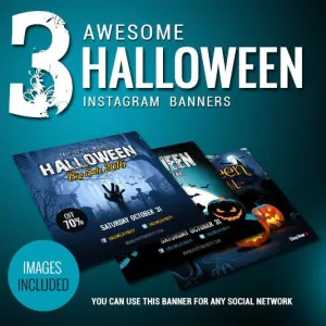 Halloween Instagram Banners