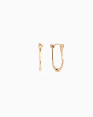 Hammered Petroglyph Hoops