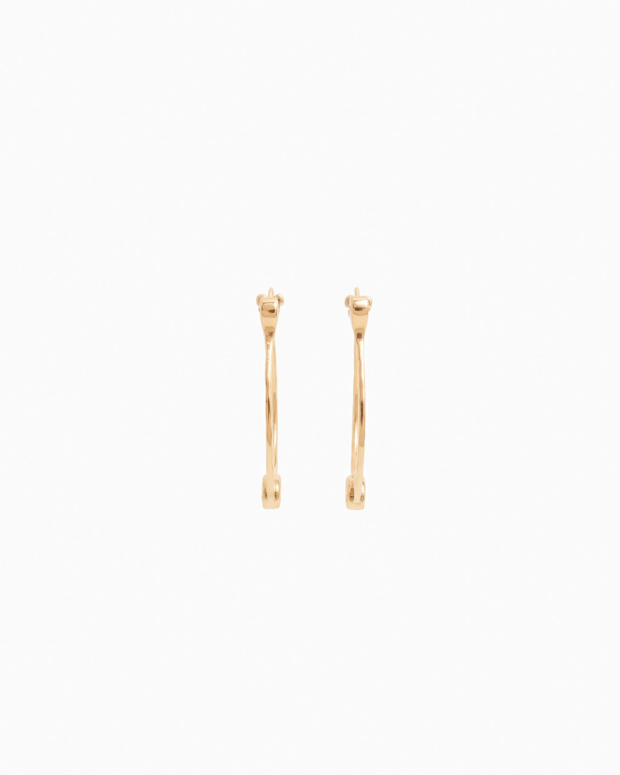 Hammered Petroglyph Hoops