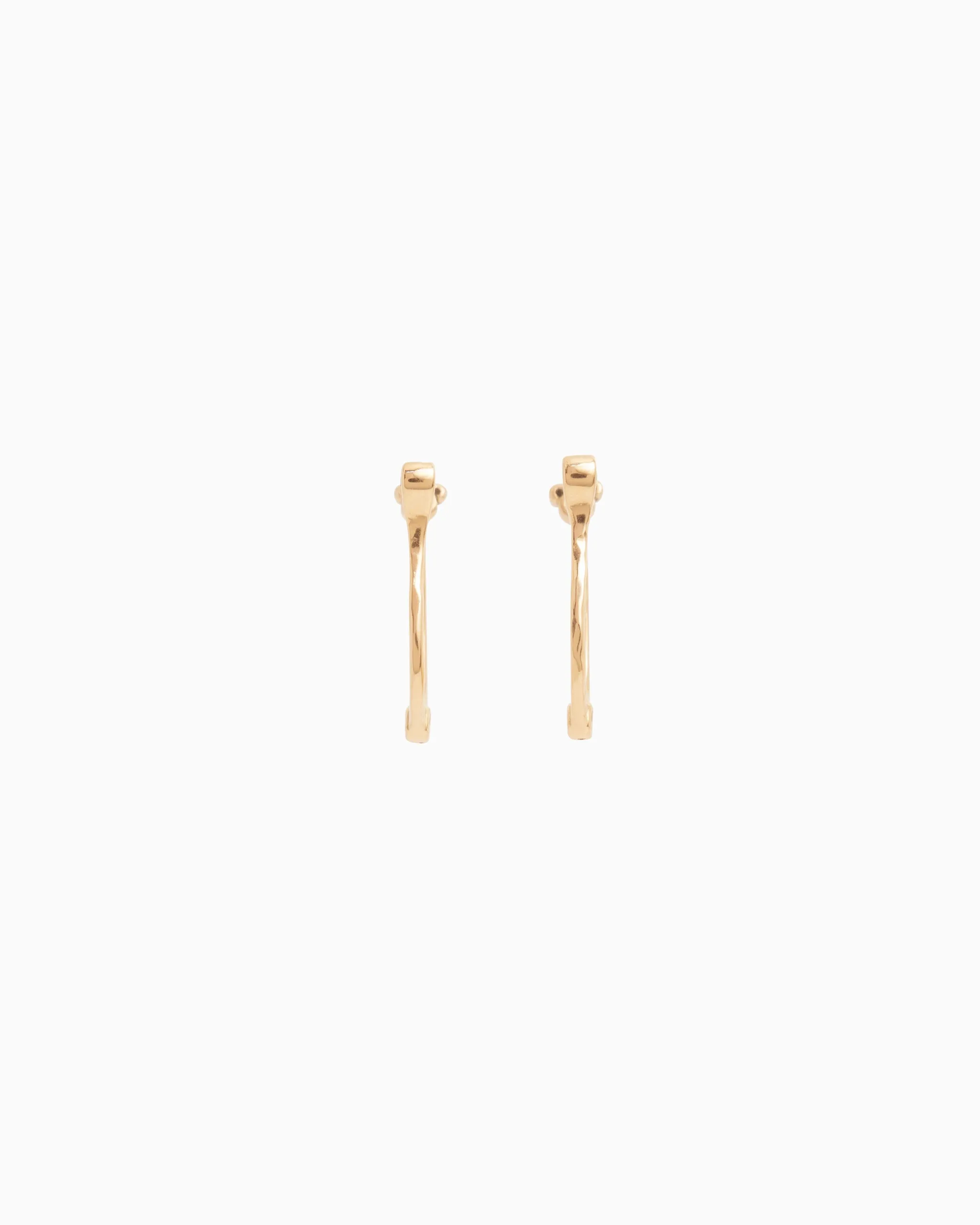 Hammered Petroglyph Hoops