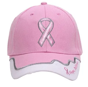 Hope Believe Pink Ribbon Hat Cap