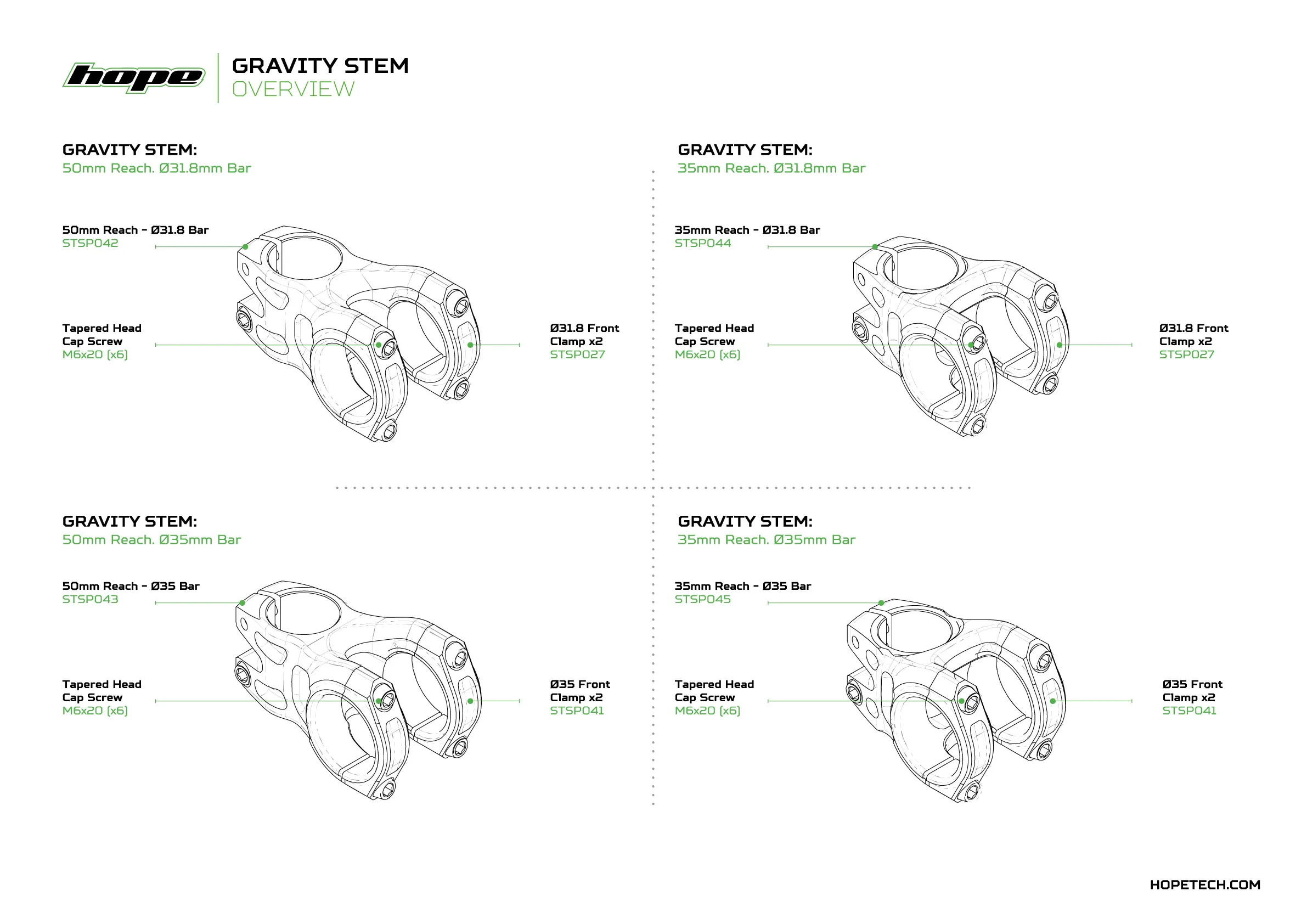 Hope Gravity Stem -31.8mm Dia.