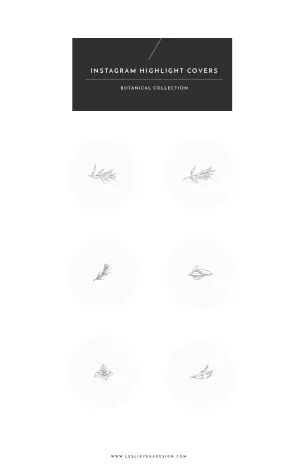 Instagram Highlight Covers - BOTANICAL