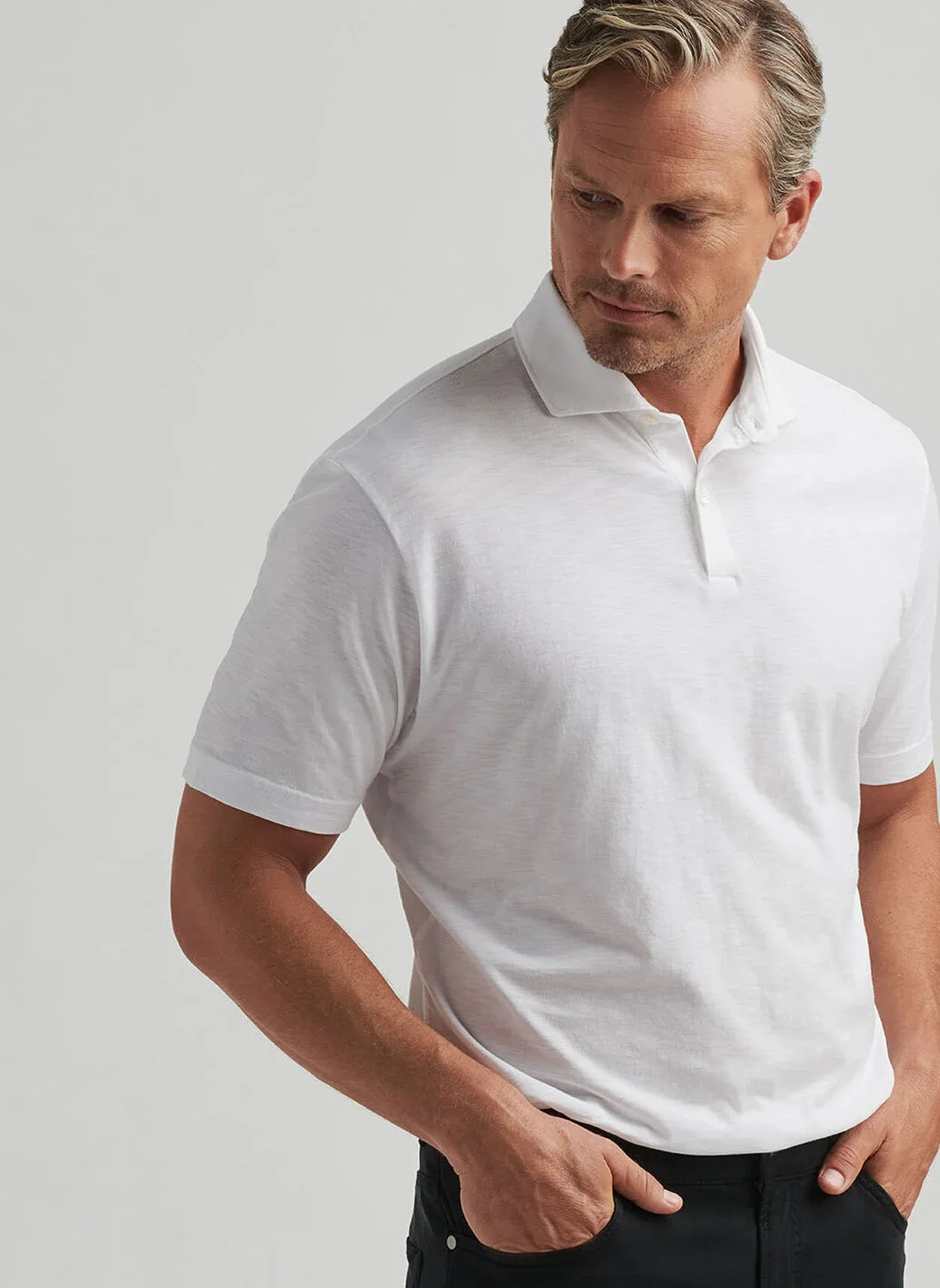 JOURNEYMAN SHORT SLEEVE POLO - WHITE