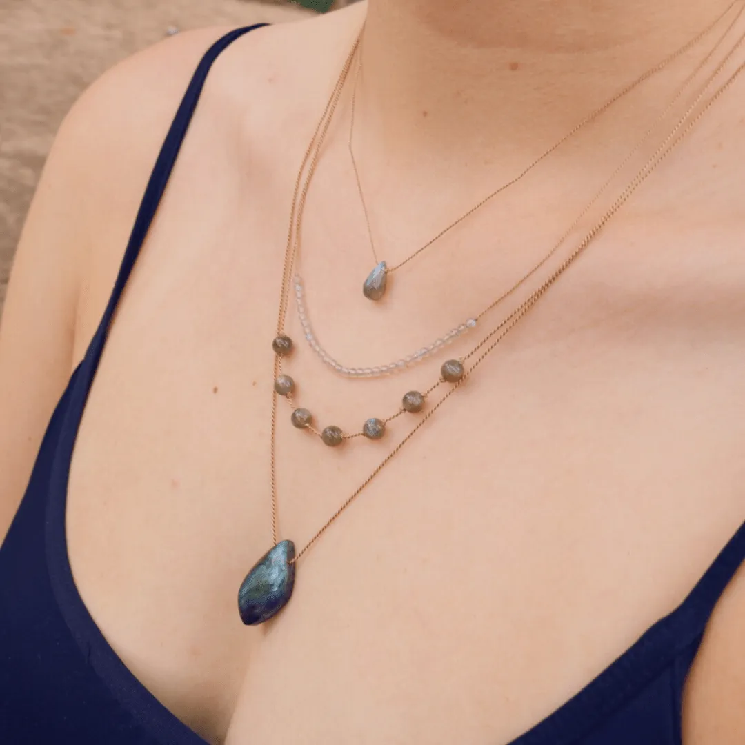 LABRADORITE RAINDROP