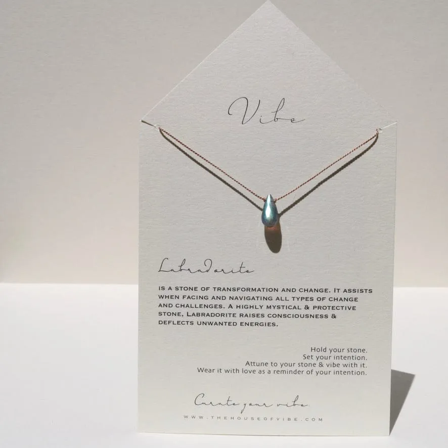 LABRADORITE RAINDROP