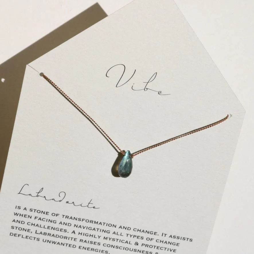 LABRADORITE RAINDROP