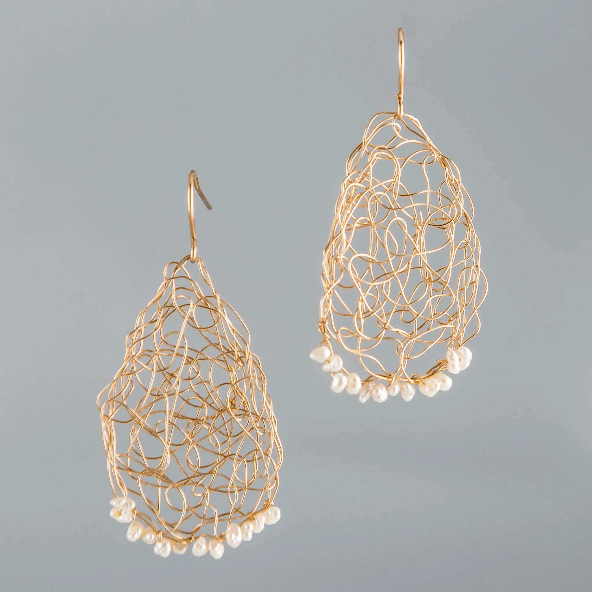 Large Keishi Pearl Fringe