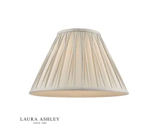 Laura Ashley Fenn Silk Shade Silver 16'' LA3603393-Q