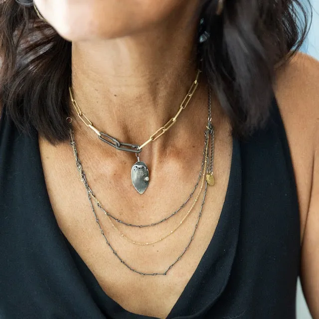 Layered Necklace in Mixed Metal