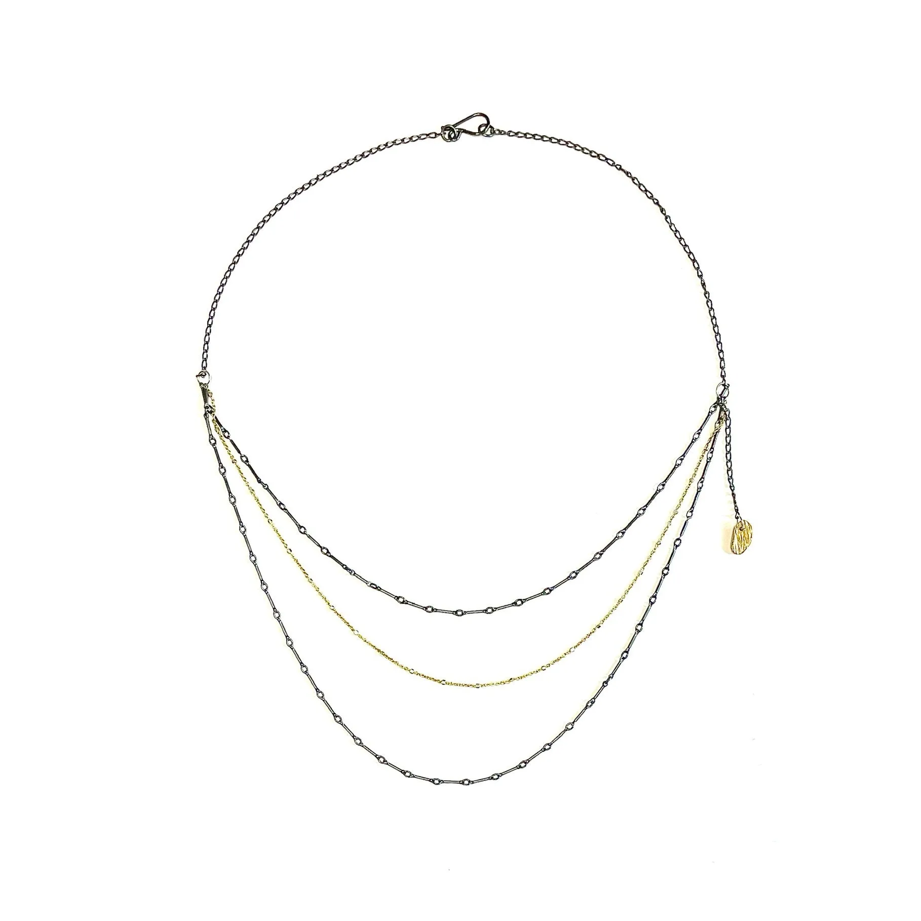 Layered Necklace in Mixed Metal