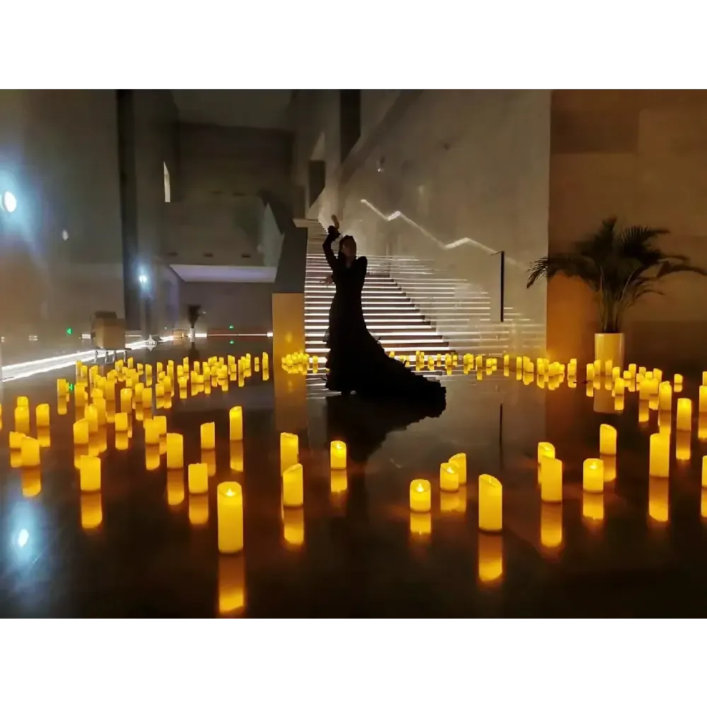 LED Flameless Candles with Real Flame Effect for Safe Decoration