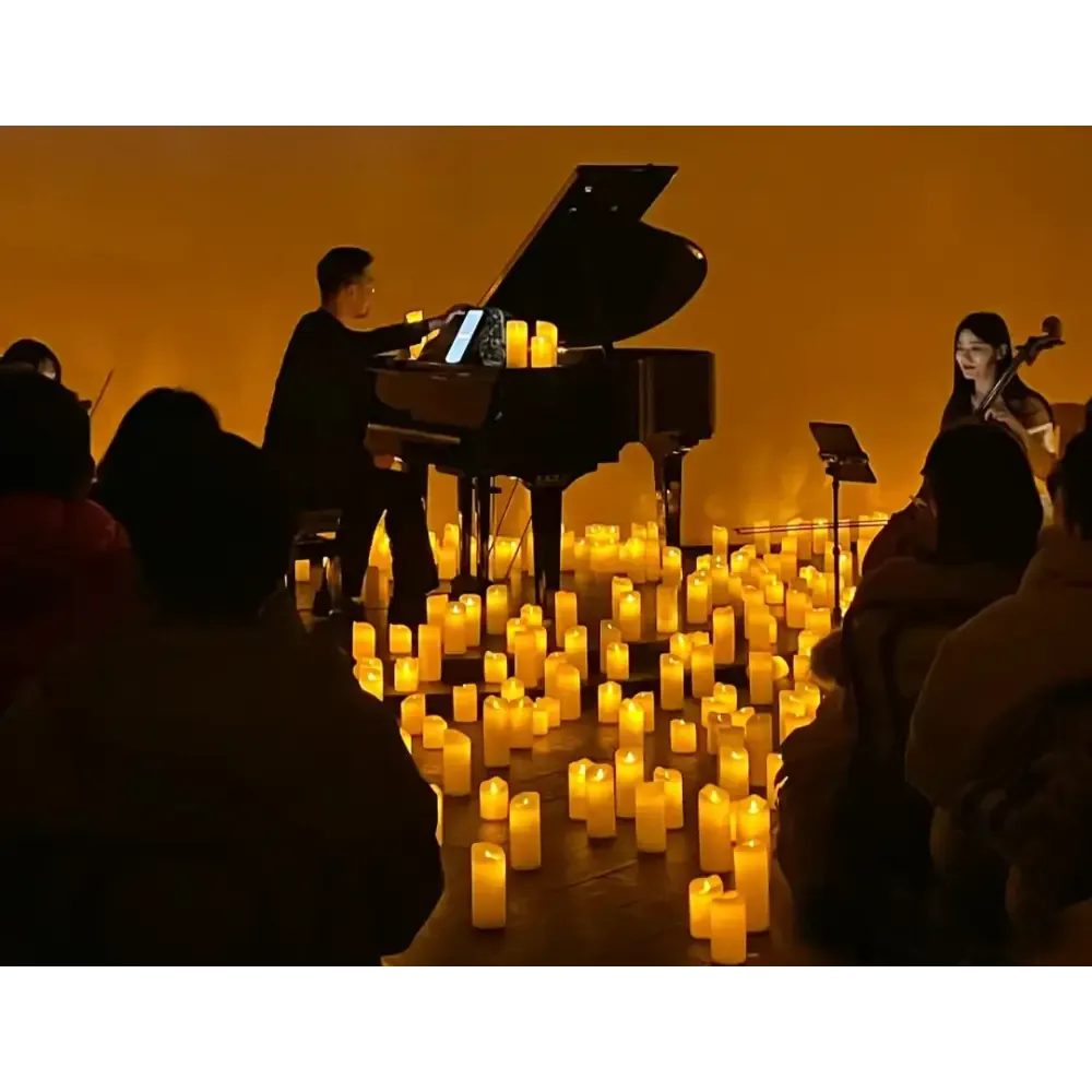 LED Flameless Candles with Real Flame Effect for Safe Decoration