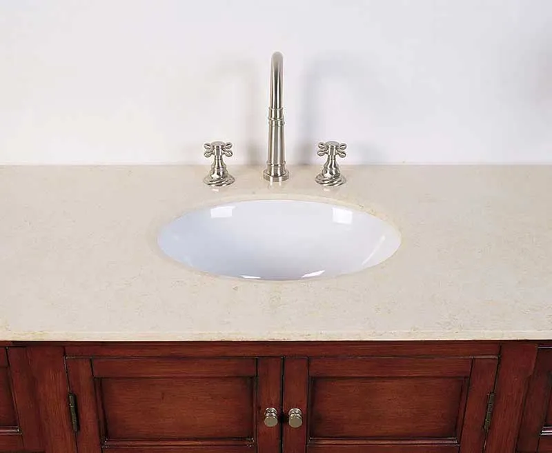 Legion Furniture 53" Sink Vanity - No Faucet Medium Brown