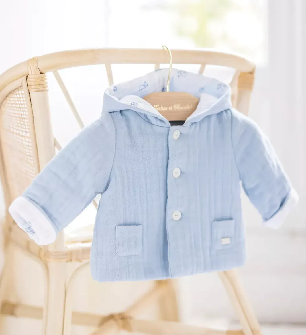 Light Blue Cotton Gauze Jacket