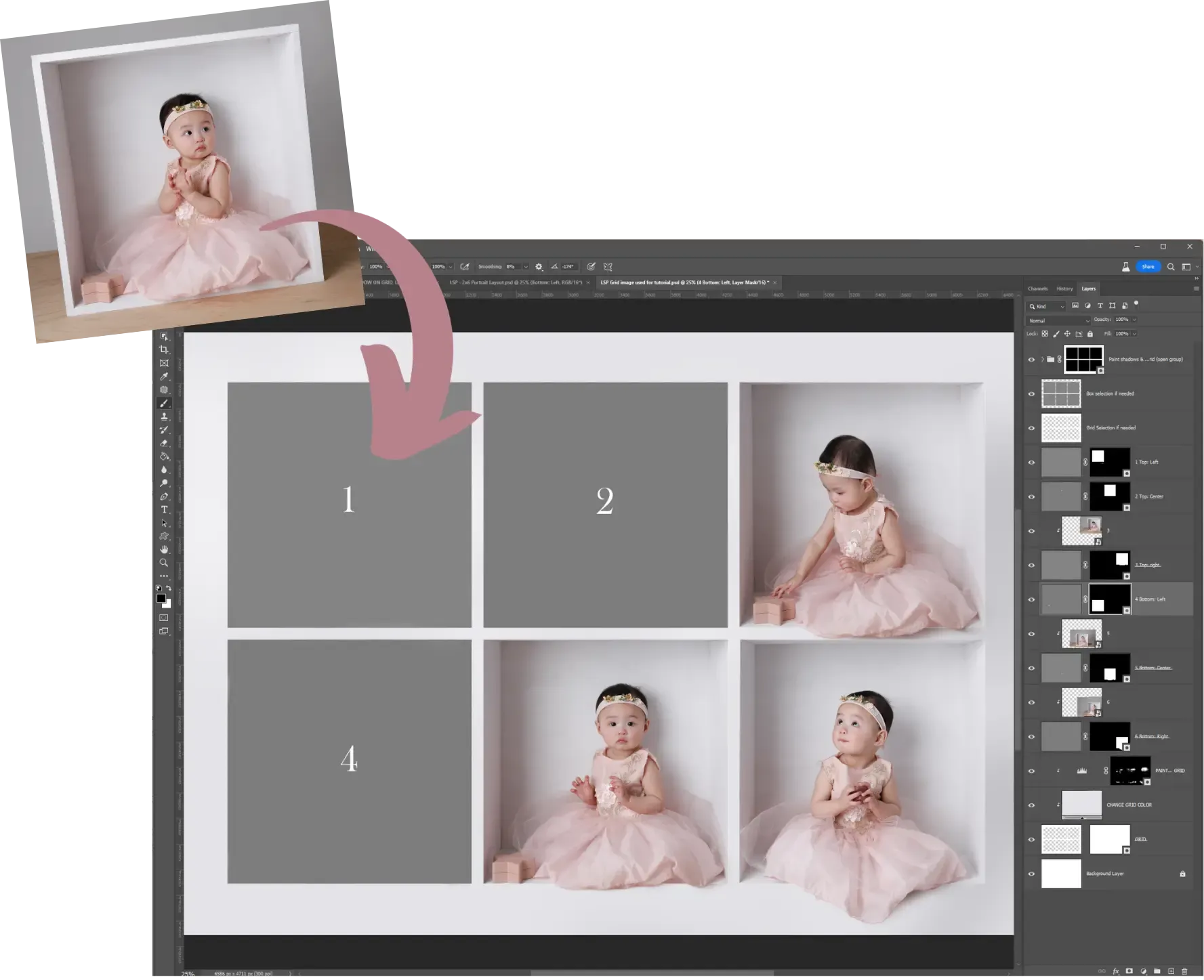 Little Boxes - Grid Photoshop Template
