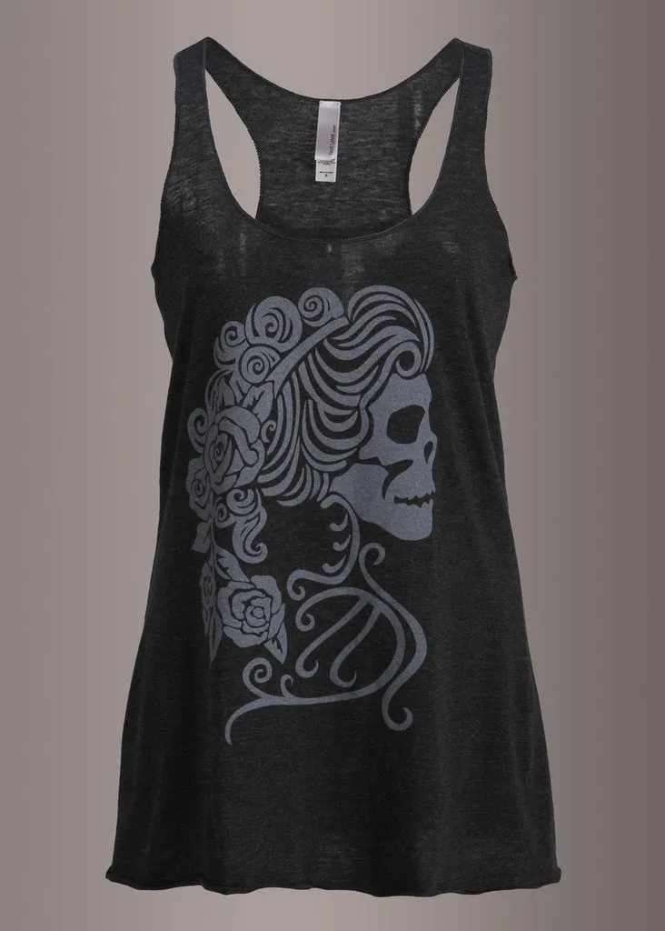 Love Me Forever Skull Cameo Tank Top