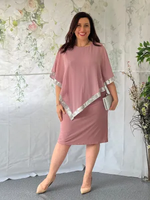 Lyla Dusty Pink Evening Dress