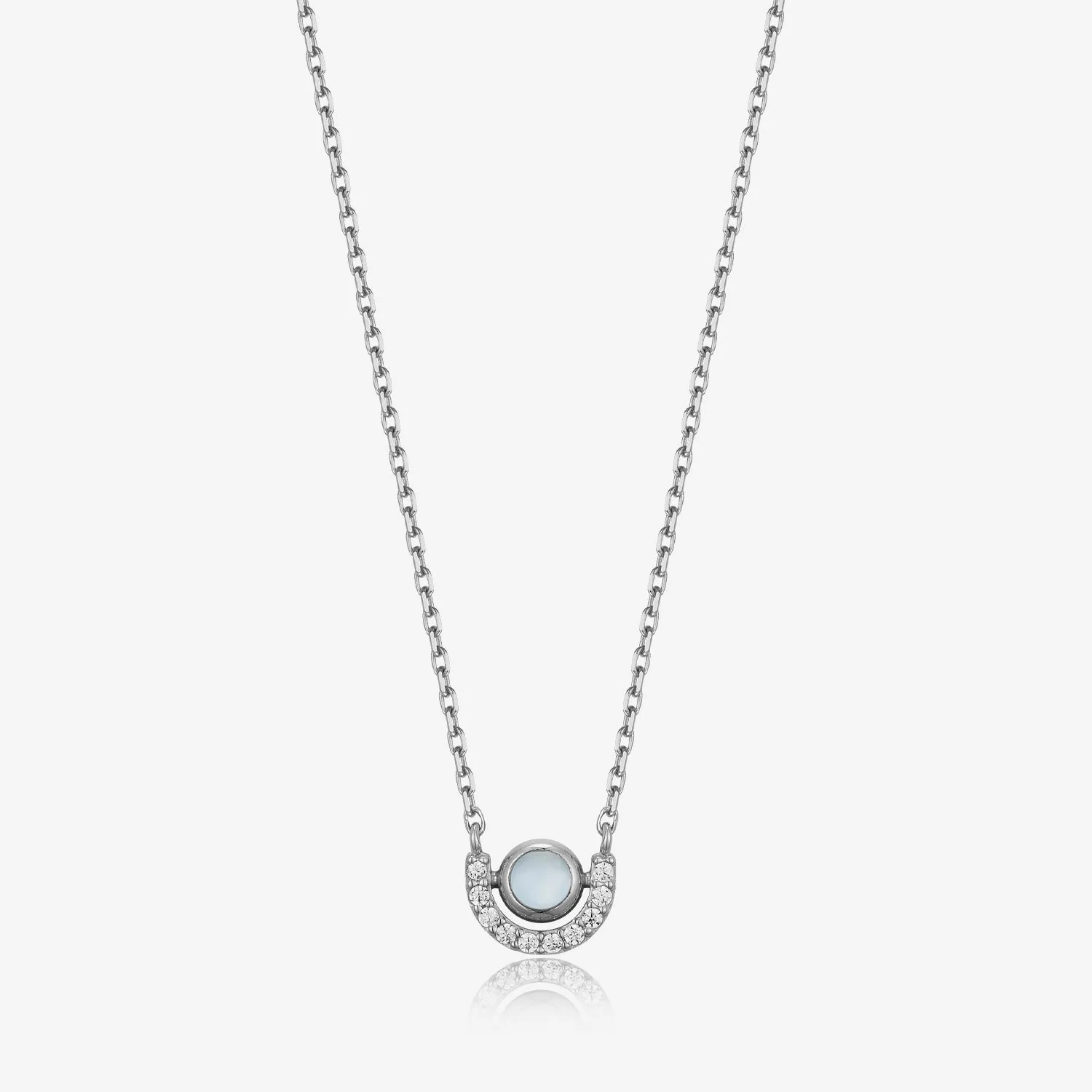 [March Birthstone] Debon D.D Silver Necklace JDRNTYF723L