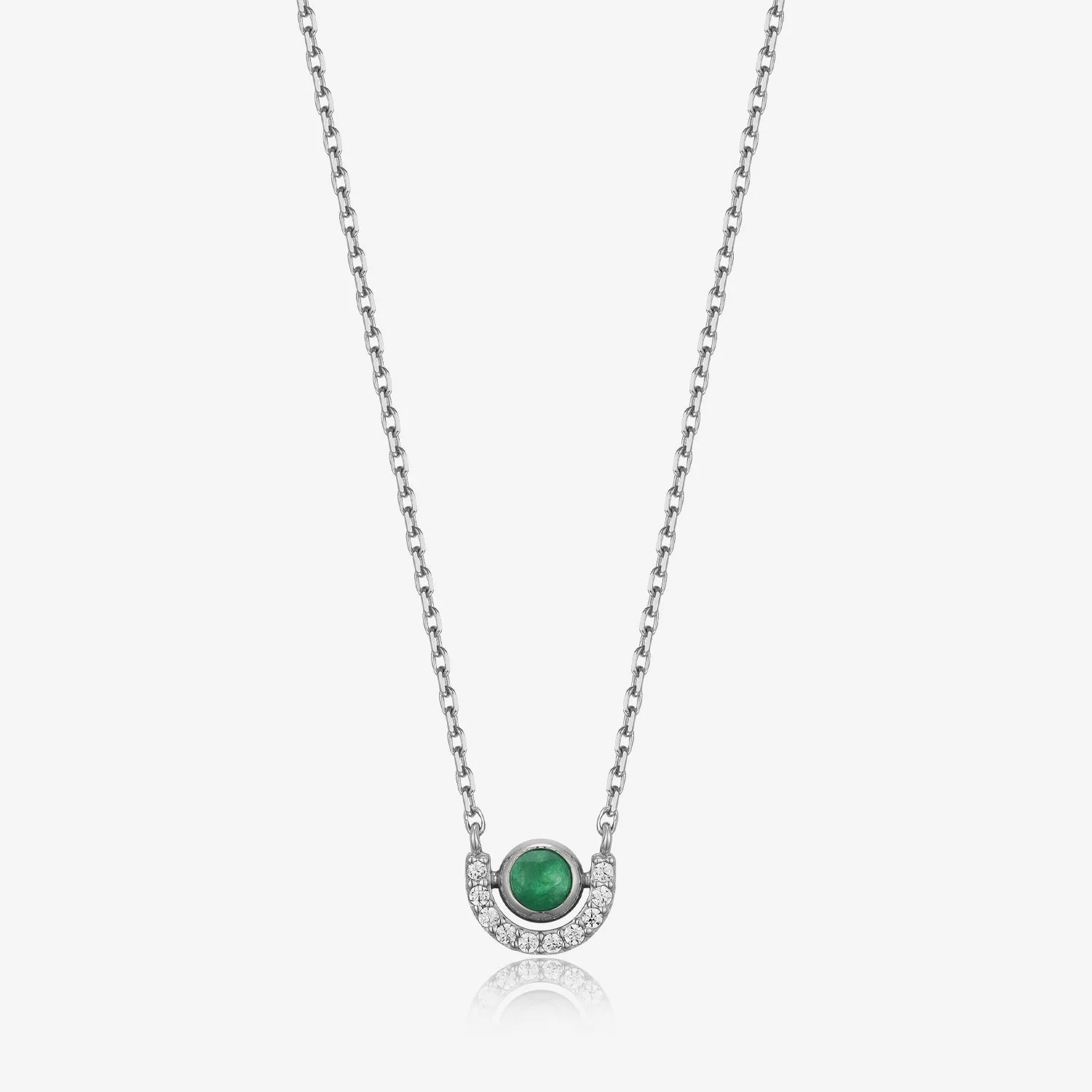 [May Birthstone] Debon D.D Silver Necklace JDRNTYF725G