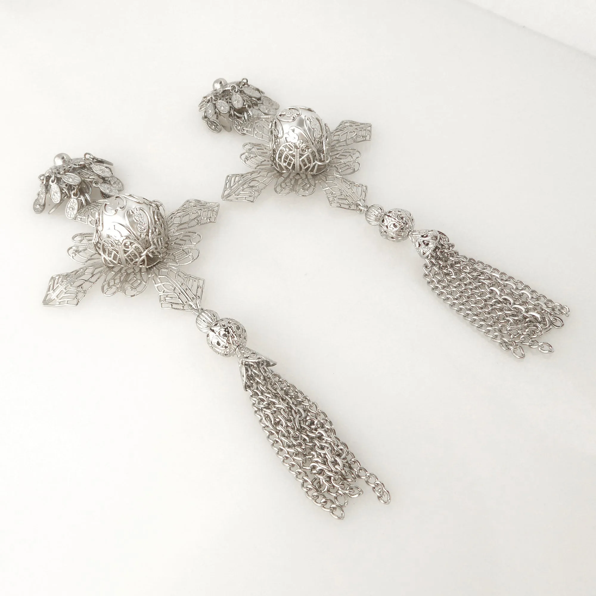 Medieval star crossed earrings