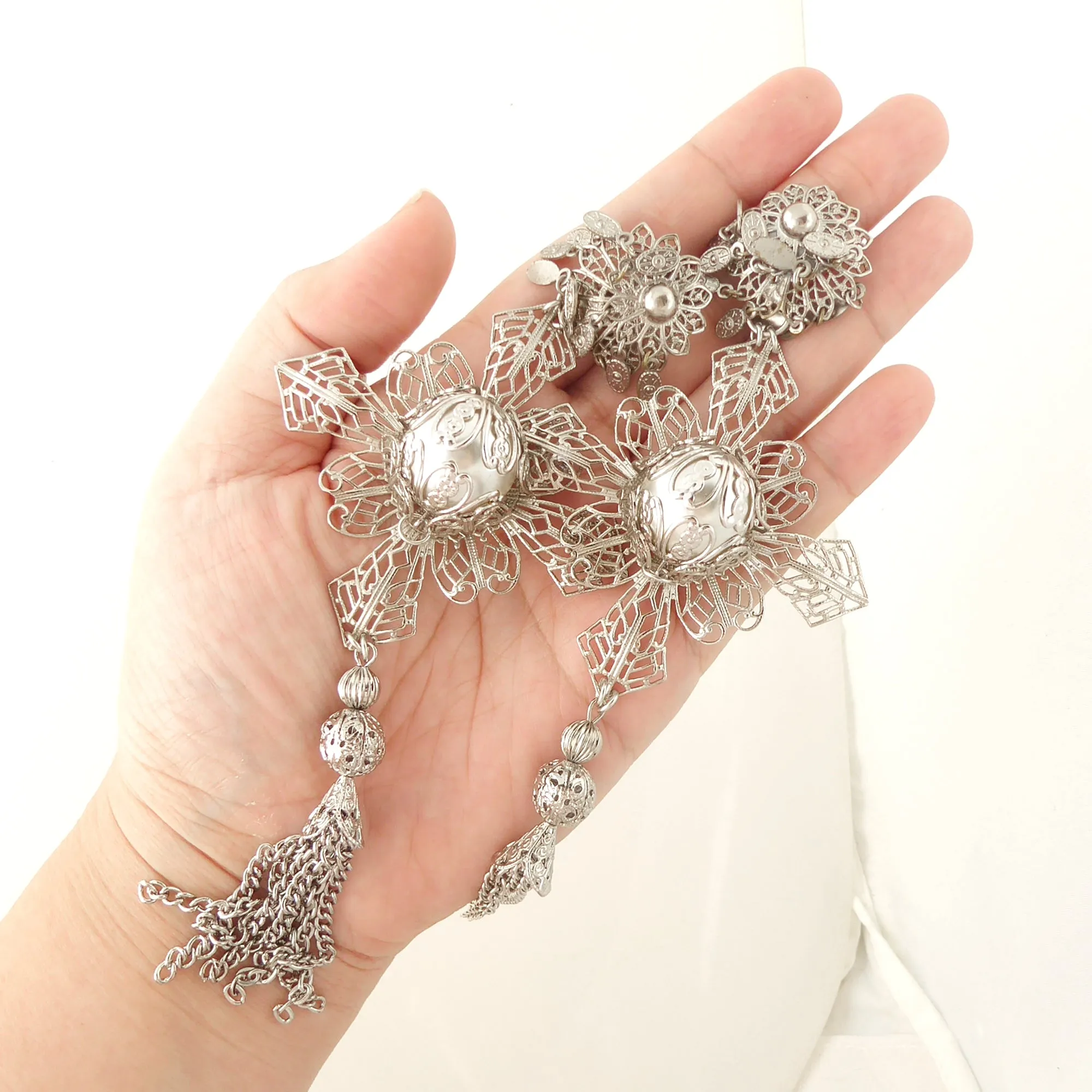 Medieval star crossed earrings