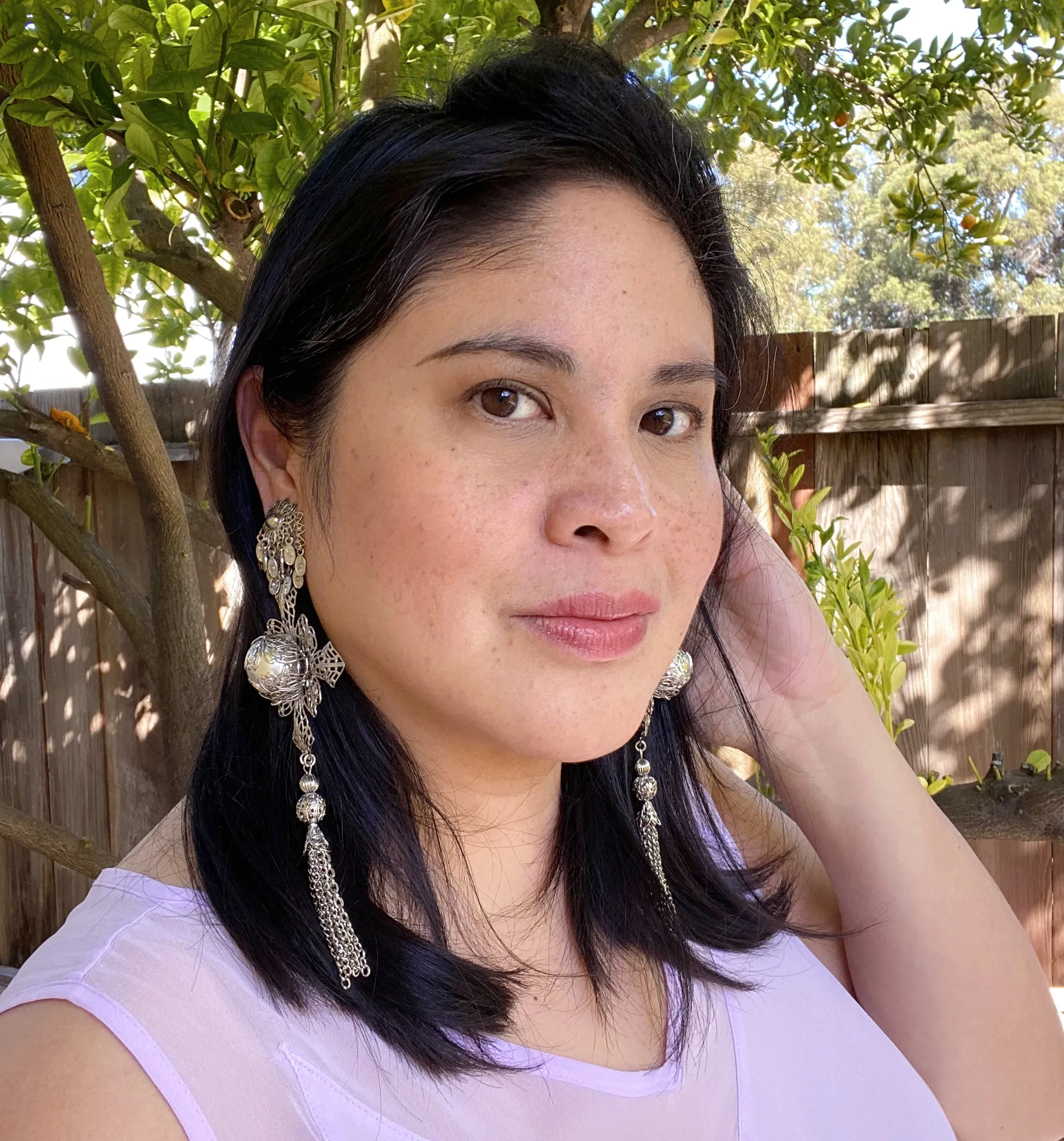 Medieval star crossed earrings