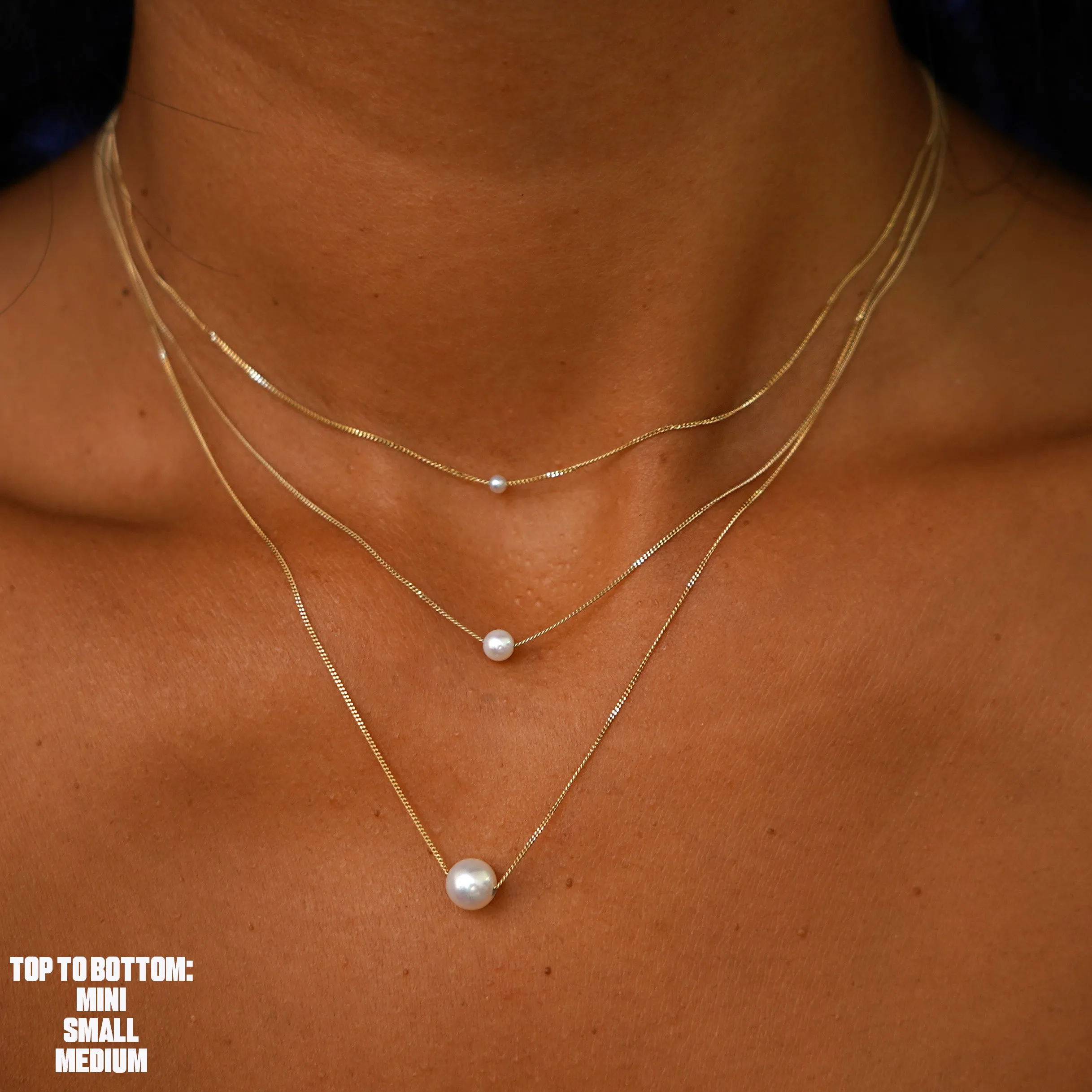 Medium Pearl Slide Necklace