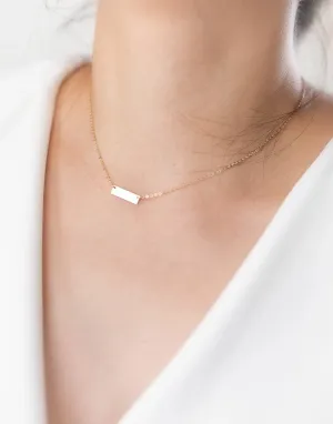Mini Bar Necklace, 5/8" Bar