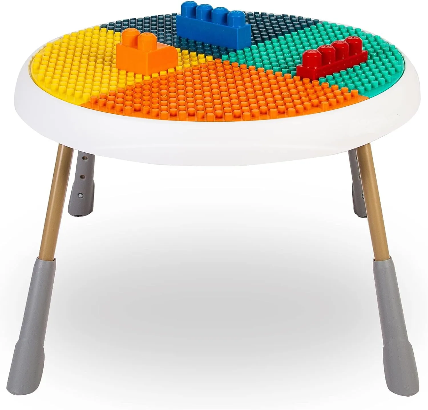 Montessori Grow-with-me Baby Sit-To-Stand Entertainer | Lights & Sound | Lego Table | Play Table | 6 months to 4 years