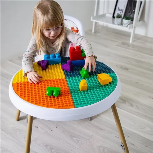 Montessori Grow-with-me Baby Sit-To-Stand Entertainer | Lights & Sound | Lego Table | Play Table | 6 months to 4 years