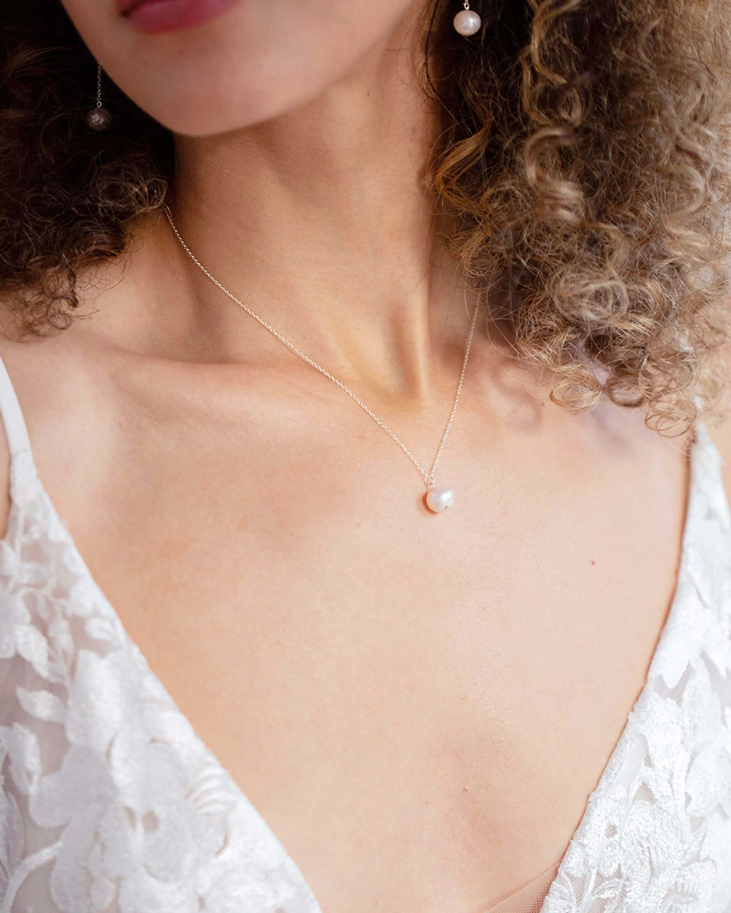 Moondrop Pearl Long Jewelry Set