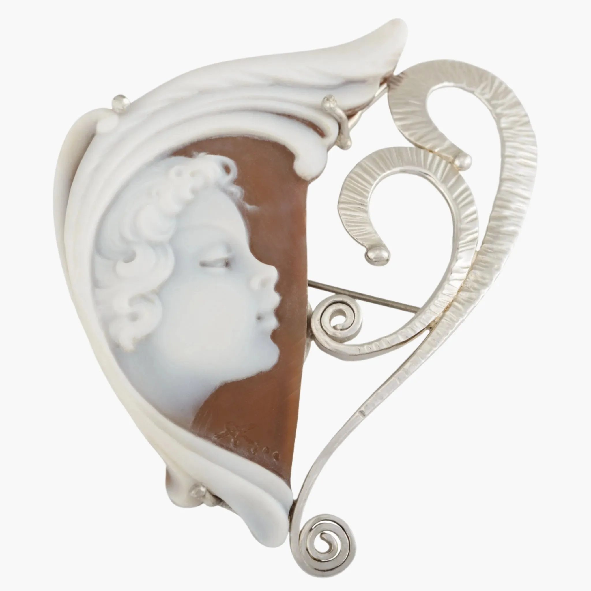 My Angel Heart Cameo Pin & Pendant