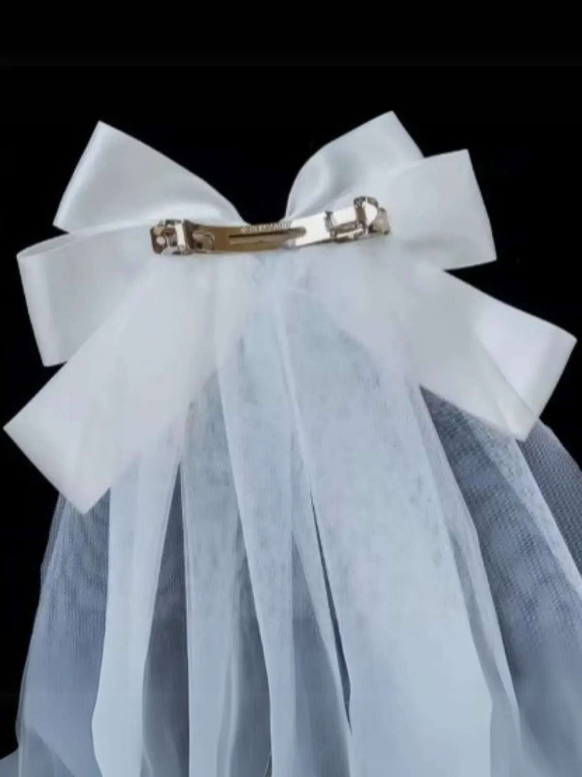 My Little Fair Lady Ribbon Veil Hair Clip