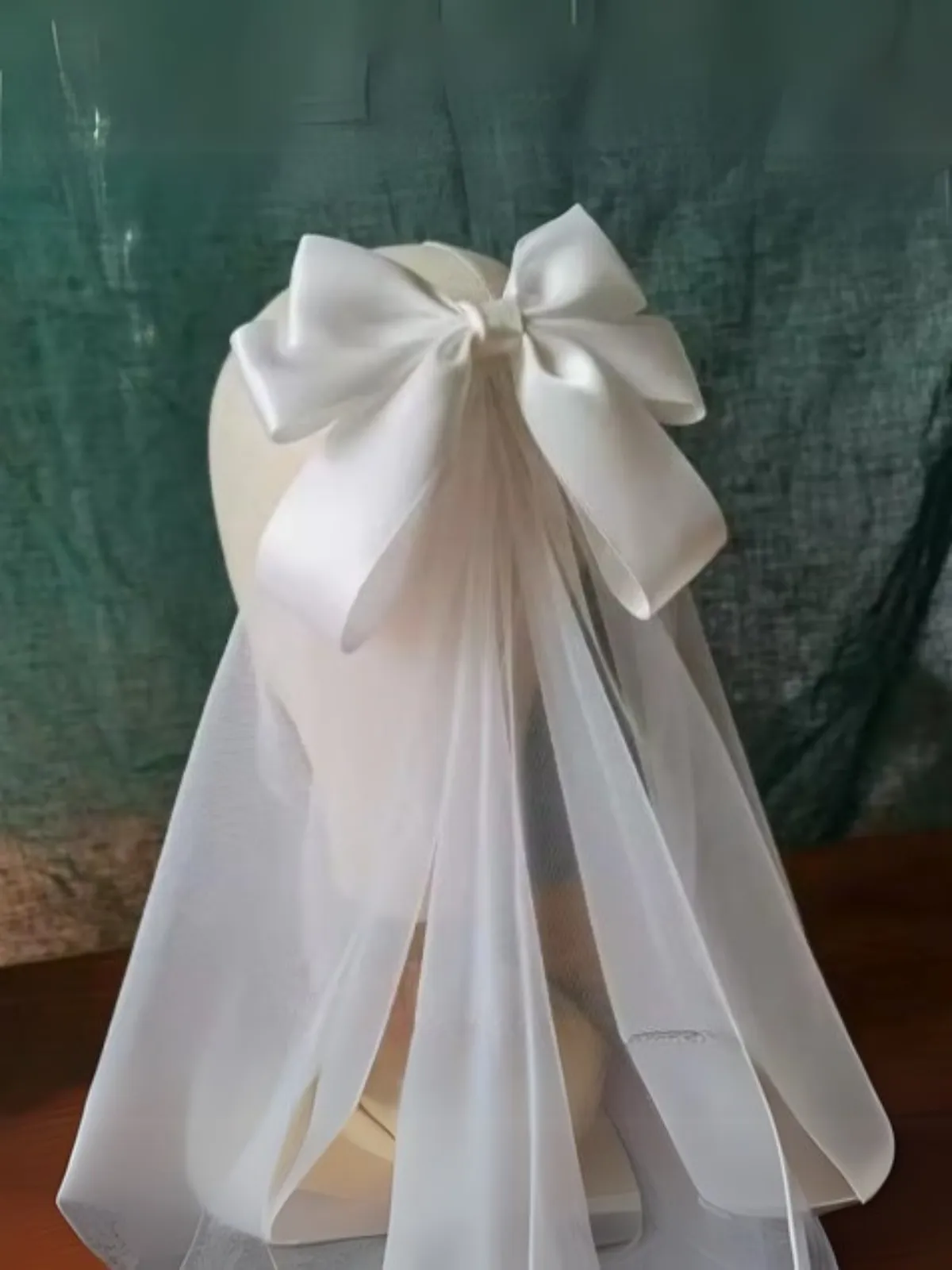 My Little Fair Lady Ribbon Veil Hair Clip