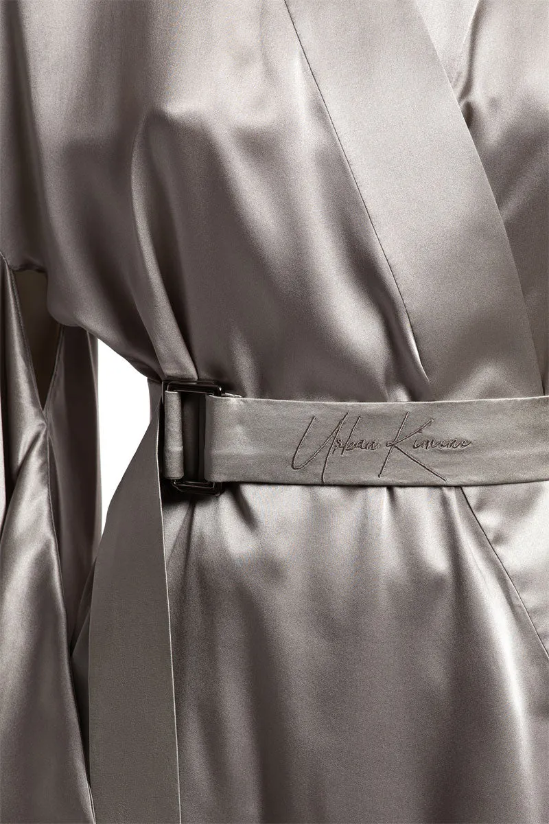 Natural Pure Silk Dragon embroidery robe Kimono