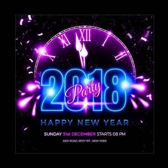 New Year Instagram Banner