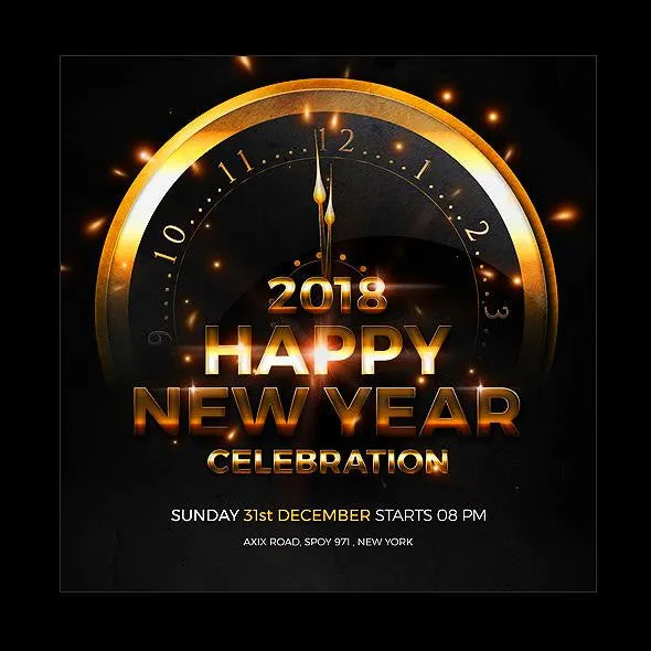 New Year Instagram Banner