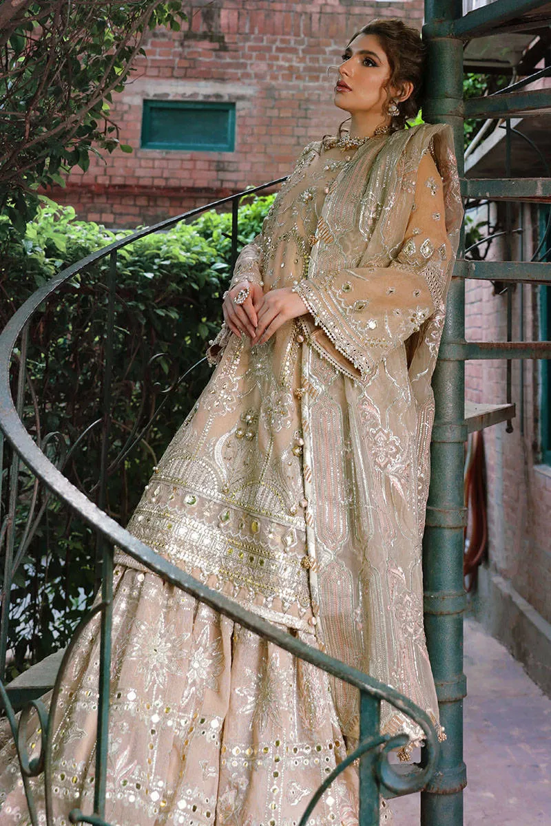 NOOR JEHAN | MNR Zarlish Festive Unstitched Collection 2022 | Unstitched Embroidered Karandi Net Suit