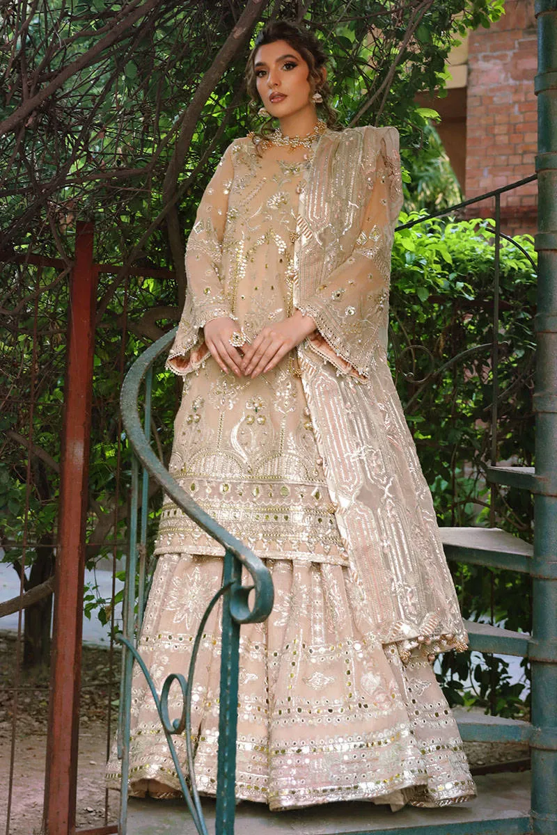 NOOR JEHAN | MNR Zarlish Festive Unstitched Collection 2022 | Unstitched Embroidered Karandi Net Suit