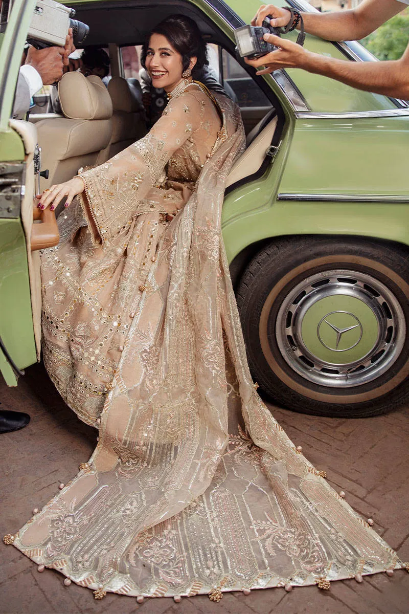 NOOR JEHAN | MNR Zarlish Festive Unstitched Collection 2022 | Unstitched Embroidered Karandi Net Suit