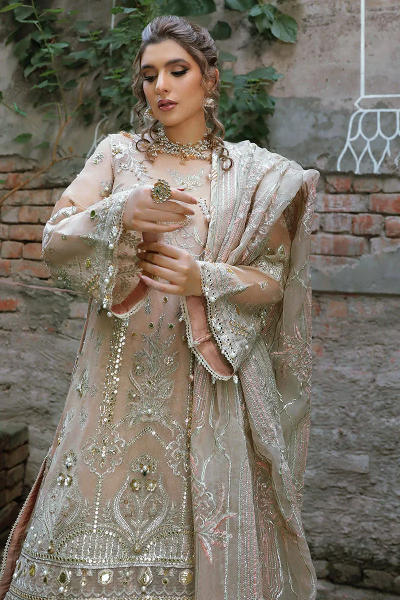 NOOR JEHAN | MNR Zarlish Festive Unstitched Collection 2022 | Unstitched Embroidered Karandi Net Suit