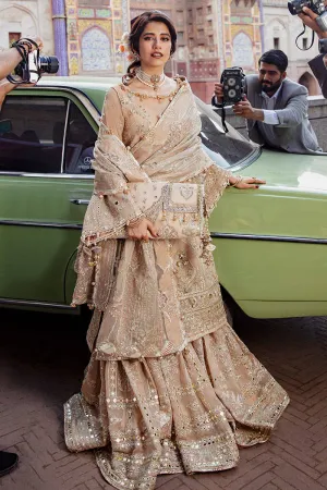 NOOR JEHAN | MNR Zarlish Festive Unstitched Collection 2022 | Unstitched Embroidered Karandi Net Suit