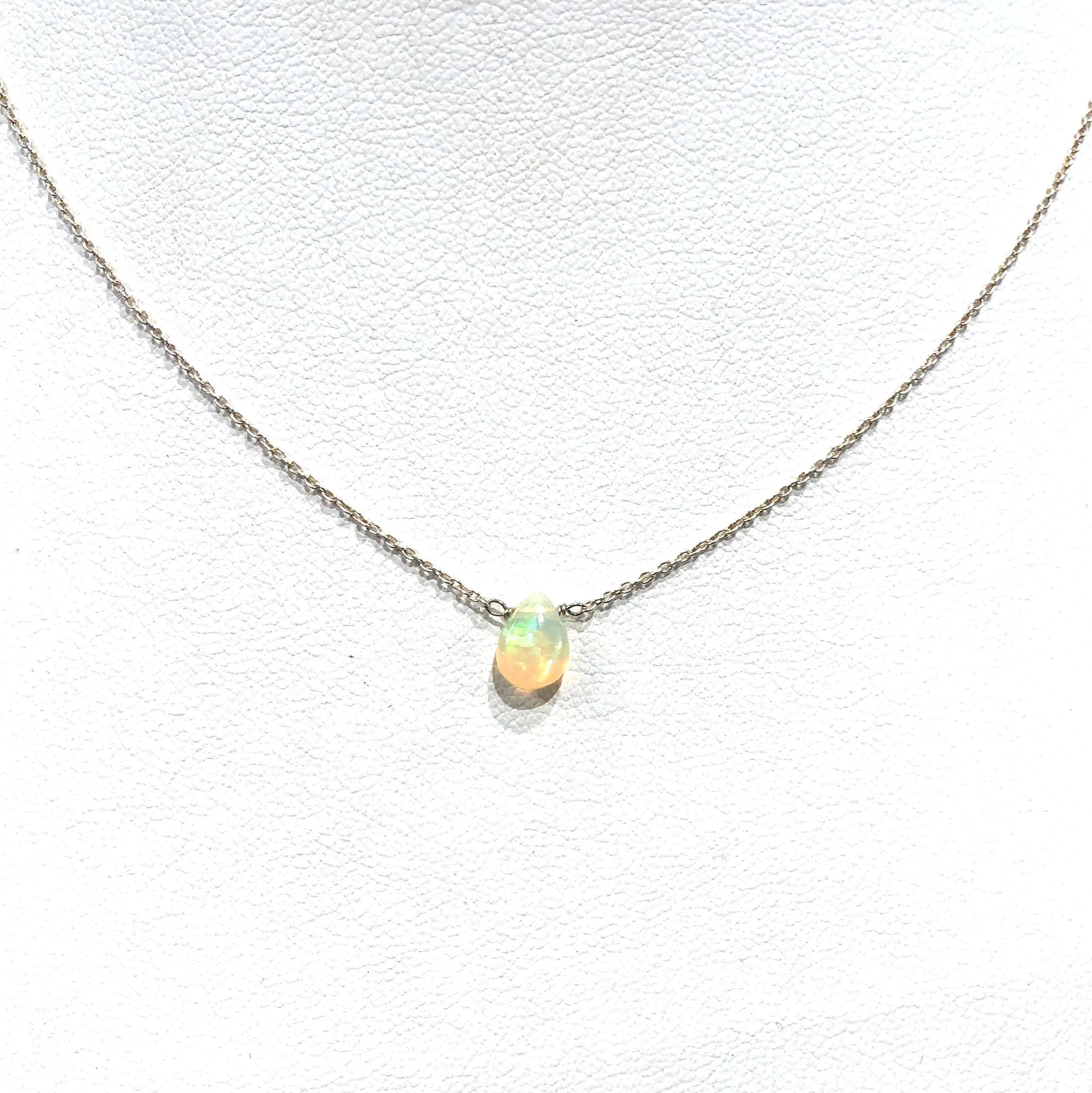 Opal Pendant Necklace