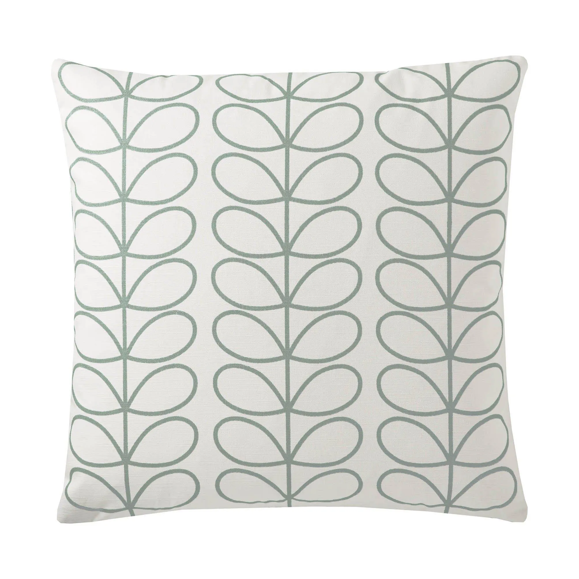 Orla Kiely Small Linear Stem Filled Cushion - Duck Egg