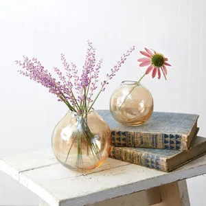 Pair of Charming Blown Glass Bud Vases