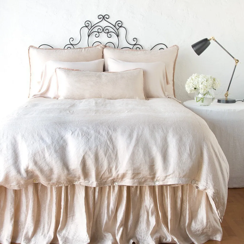 Paloma Bed Skirt - Pearl - Queen