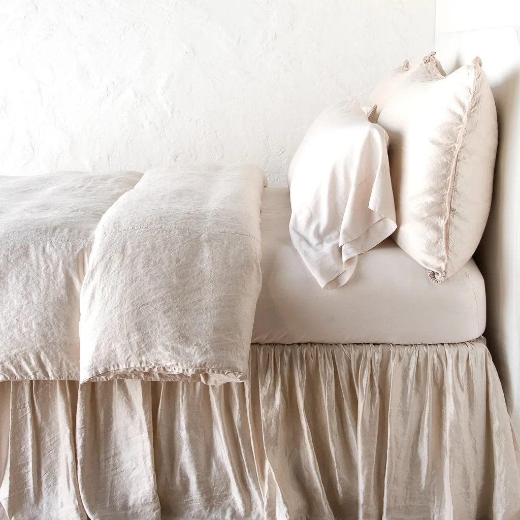 Paloma Bed Skirt - Pearl - Queen